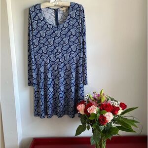 Michael Kors A-line Paisley Dress